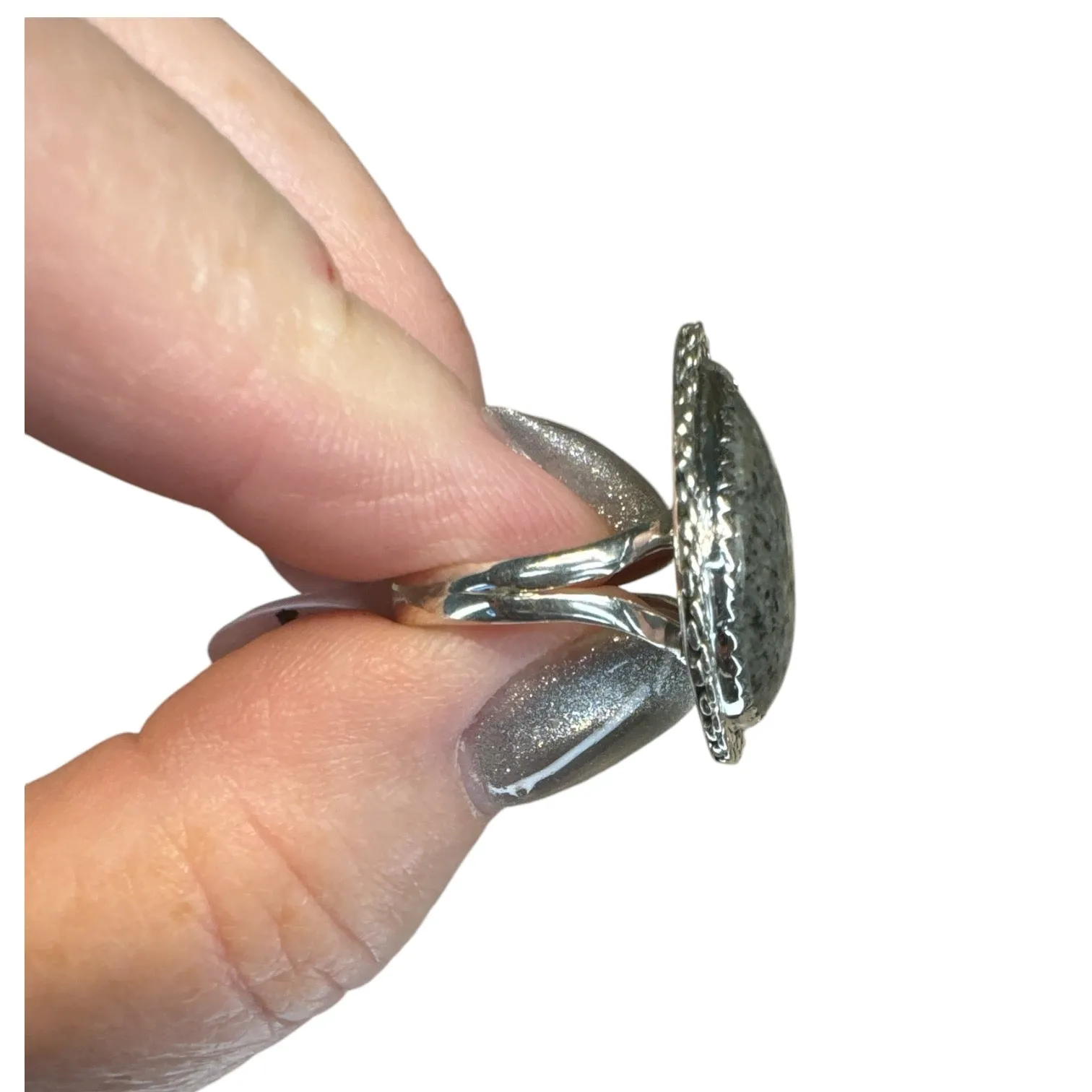 Yooperlite Solid 925 Sterling Silver Ring 5.5