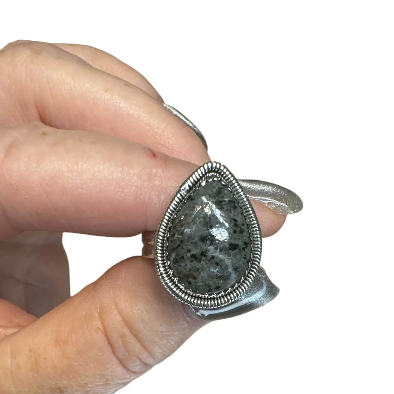 Yooperlite Solid 925 Sterling Silver Ring 7