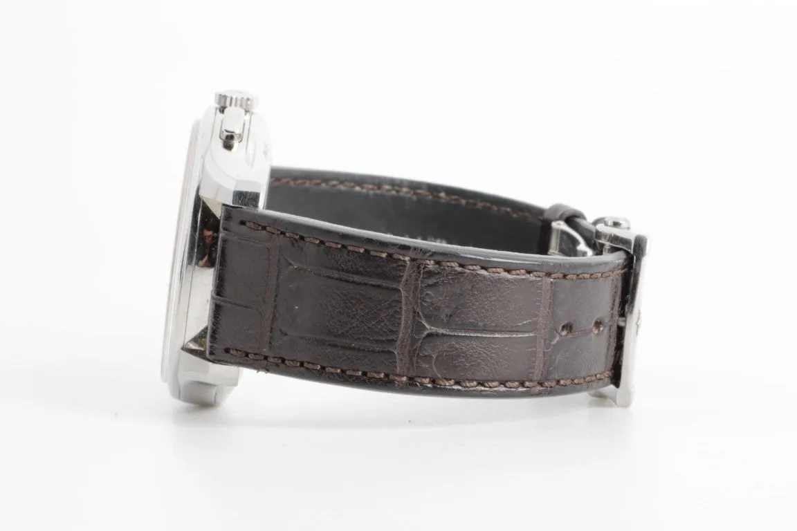Zenith El Primero Chronograph 42mm Steel Leather Automatic Men's Watch   BOX